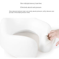 HKM-009811 U-Shaped Memory Foam Pillow with Removable Washable Cover for Travel and Home
