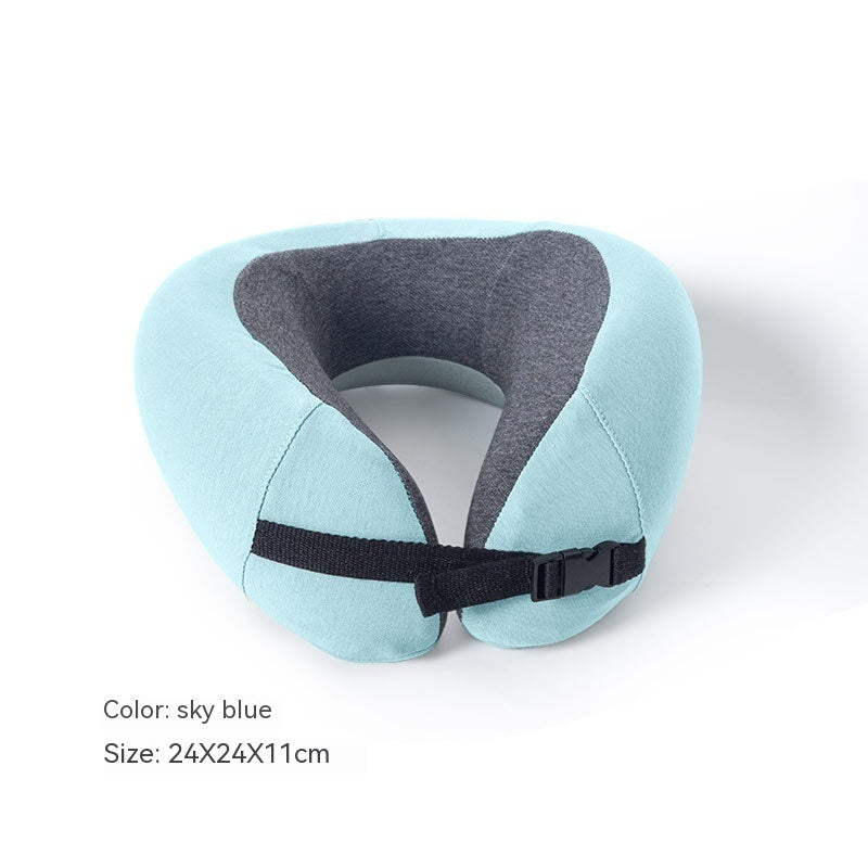 HKM-009811 U-Shaped Memory Foam Pillow with Removable Washable Cover for Travel and Home