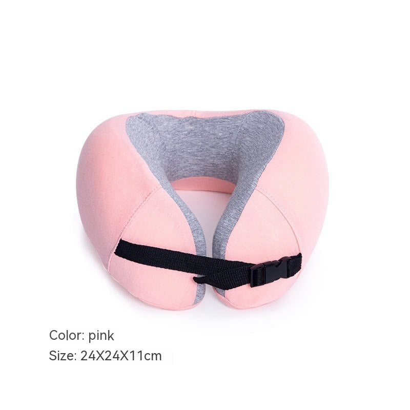 HKM-009811 U-Shaped Memory Foam Pillow with Removable Washable Cover for Travel and Home
