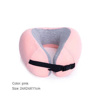 HKM-009811 U-Shaped Memory Foam Pillow with Removable Washable Cover for Travel and Home