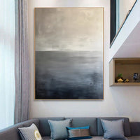 HKM-009939 Handmade Oil Painting Canvas Wall Art - Modern Abstract Wabi-Sabi Style for Home Décor