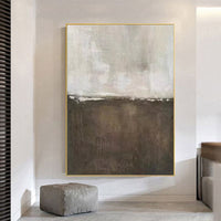 HKM-009939 Handmade Oil Painting Canvas Wall Art - Modern Abstract Wabi-Sabi Style for Home Décor