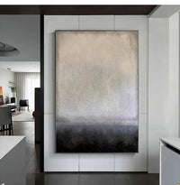 HKM-009939 Handmade Oil Painting Canvas Wall Art - Modern Abstract Wabi-Sabi Style for Home Décor