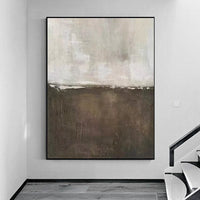 HKM-009939 Handmade Oil Painting Canvas Wall Art - Modern Abstract Wabi-Sabi Style for Home Décor