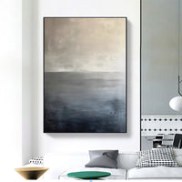 HKM-009939 Handmade Oil Painting Canvas Wall Art - Modern Abstract Wabi-Sabi Style for Home Décor