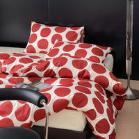 HKM-010003 Polka Dot Cotton Bed Sheet Set in Multiple Sizes