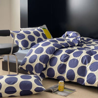 HKM-010003 Polka Dot Cotton Bed Sheet Set in Multiple Sizes