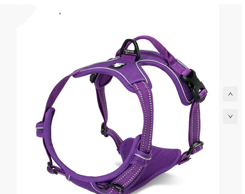 HKM-010195 Padded Reflective Nylon Dog Harness for All Weather with Adjustable Straps and Dual Leash Attachment