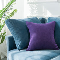 HKM-010387 Modern Simple Velvet Pillowcase - Plush Fabric, Available in Multiple Sizes, Perfect for Any Space
