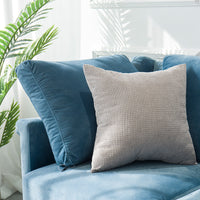 HKM-010387 Modern Simple Velvet Pillowcase - Plush Fabric, Available in Multiple Sizes, Perfect for Any Space