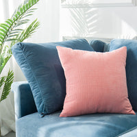 HKM-010387 Modern Simple Velvet Pillowcase - Plush Fabric, Available in Multiple Sizes, Perfect for Any Space