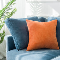 HKM-010387 Modern Simple Velvet Pillowcase - Plush Fabric, Available in Multiple Sizes, Perfect for Any Space