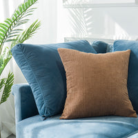 HKM-010387 Modern Simple Velvet Pillowcase - Plush Fabric, Available in Multiple Sizes, Perfect for Any Space