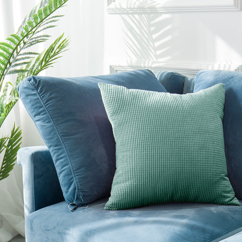 HKM-010387 Modern Simple Velvet Pillowcase - Plush Fabric, Available in Multiple Sizes, Perfect for Any Space