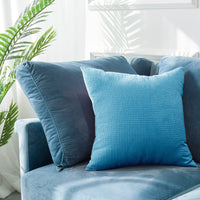 HKM-010387 Modern Simple Velvet Pillowcase - Plush Fabric, Available in Multiple Sizes, Perfect for Any Space