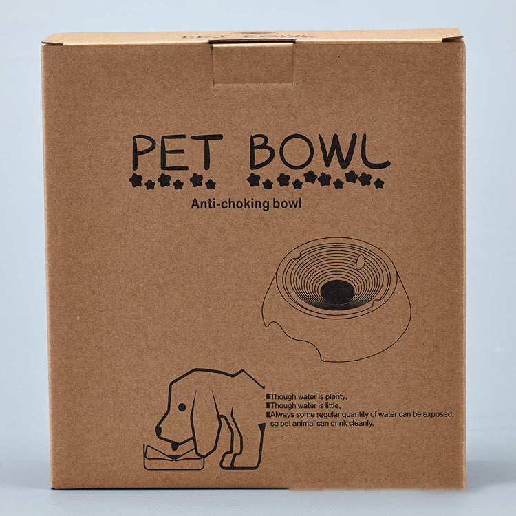 HKM-010515 Beige Plastic No-Wet Drinking Bowl for Small Pets, Ideal for Cats and Dogs
