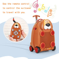 HKM-010579 Remote Control Music Luggage Bag for Kids with Blocks - 34x28x73 cm