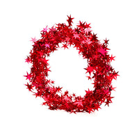 HKM-010771 5M Christmas Tree Hanging Star Pine Garland Ornament in Gold, Silver, Blue, Green, Red