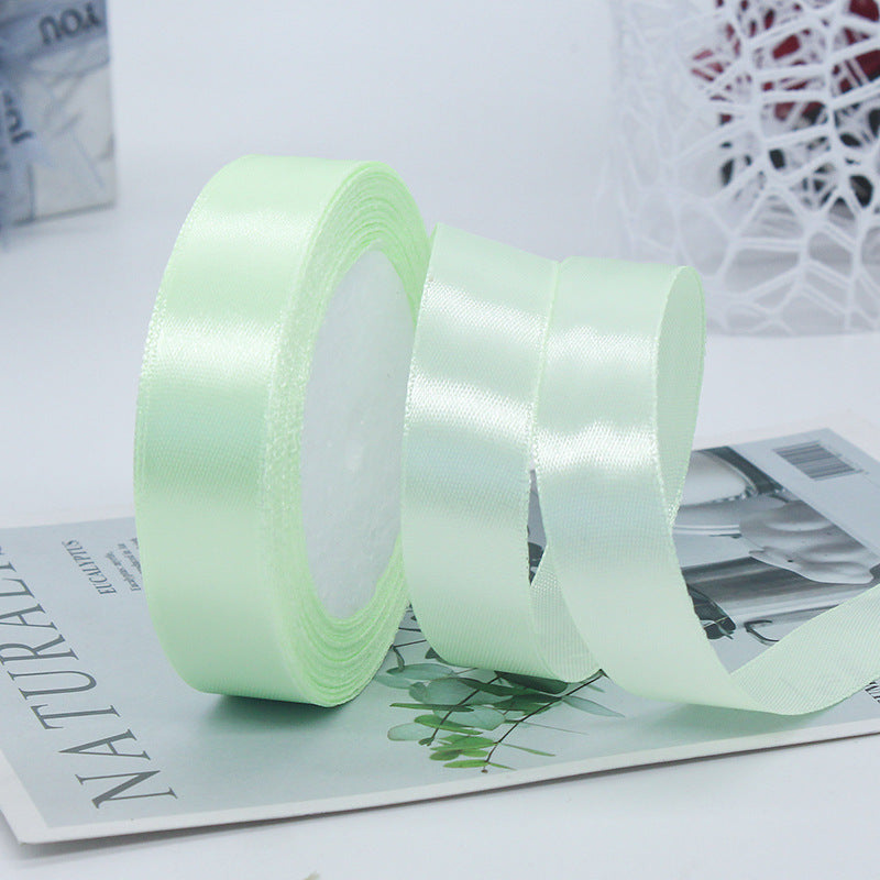 HKM-010835 2cm Wide Glossy Single-Sided Polyester Ribbon - 22m Roll for Cake Decorating and Gift Wrapping