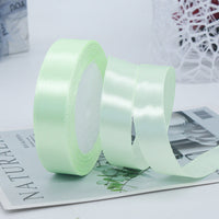 HKM-010835 2cm Wide Glossy Single-Sided Polyester Ribbon - 22m Roll for Cake Decorating and Gift Wrapping