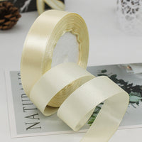 HKM-010835 2cm Wide Glossy Single-Sided Polyester Ribbon - 22m Roll for Cake Decorating and Gift Wrapping