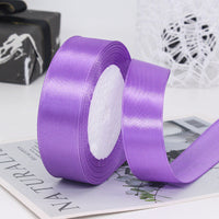 HKM-010835 2cm Wide Glossy Single-Sided Polyester Ribbon - 22m Roll for Cake Decorating and Gift Wrapping