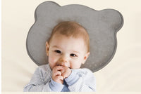 HKM-010835 Memory Foam Anti-Eccentric Baby Pillow for Shaping Head Support, Bear Design, 0-1 Years, 26x22x3cm