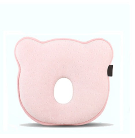 HKM-010835 Memory Foam Anti-Eccentric Baby Pillow for Shaping Head Support, Bear Design, 0-1 Years, 26x22x3cm