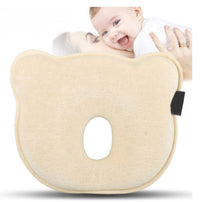 HKM-010835 Memory Foam Anti-Eccentric Baby Pillow for Shaping Head Support, Bear Design, 0-1 Years, 26x22x3cm