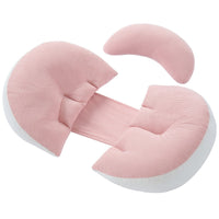 HKM-010963 U-Shaped Pregnancy Pillow with Auxiliary Pillow – Portable Support for Comfort During Sleep