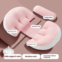 HKM-010963 U-Shaped Pregnancy Pillow with Auxiliary Pillow – Portable Support for Comfort During Sleep
