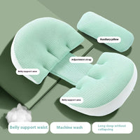 HKM-010963 U-Shaped Pregnancy Pillow with Auxiliary Pillow – Portable Support for Comfort During Sleep