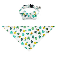 HKM-011027 Fruit Pattern Cat Collar and Casual Triangular Binder for Small and Medium Dogs
