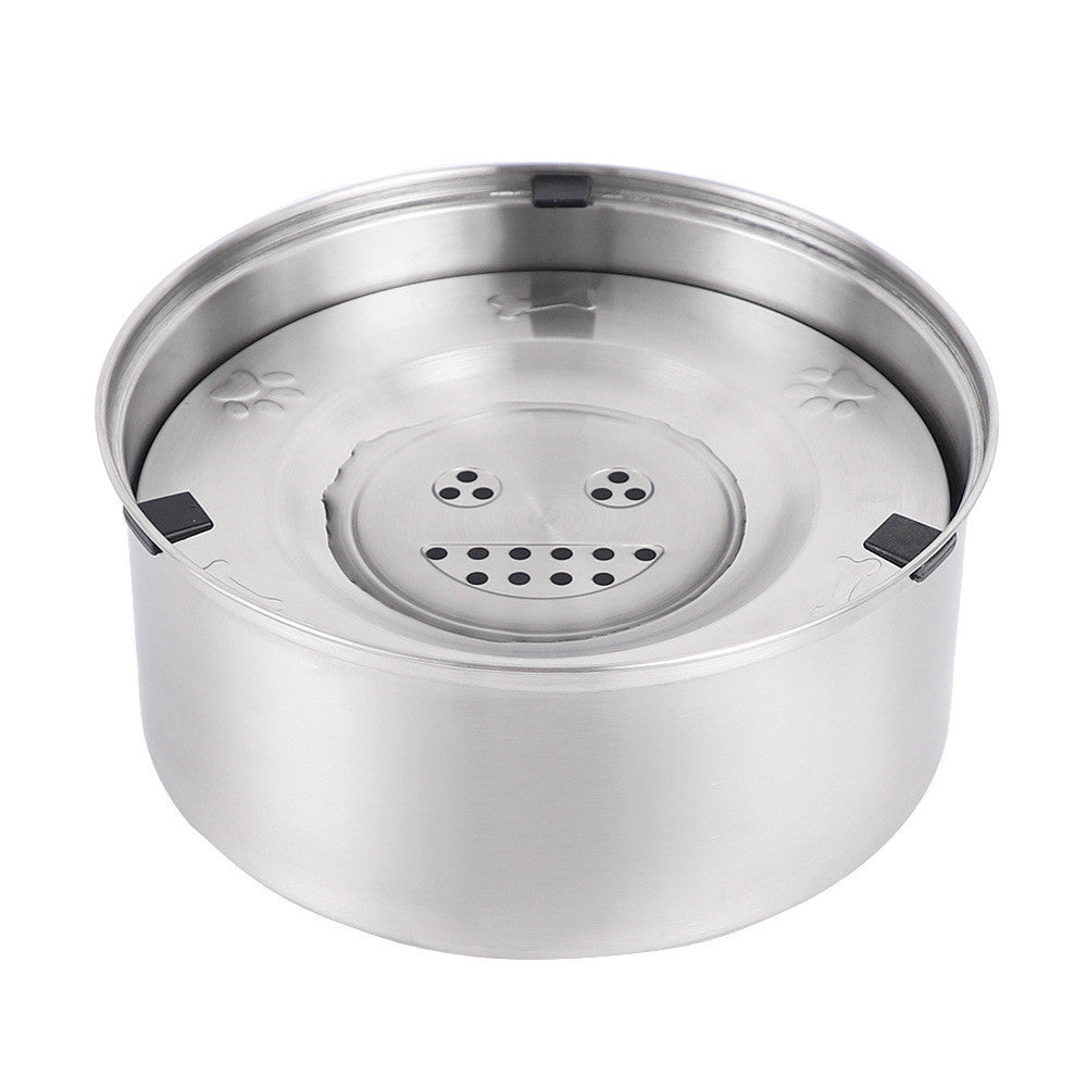 HKM-011027 Large Capacity Stainless Steel Pet Water Bowl - 1L, 3L, 5.6L Options
