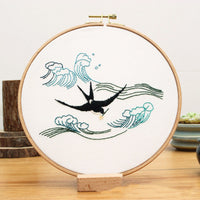 HKM-011155 Chinese Style Hand-Embroidered Needlework Material Package for Unique Creations