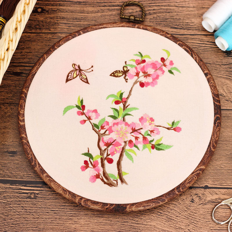 HKM-011155 Chinese Style Hand-Embroidered Needlework Material Package for Unique Creations