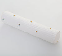 HKM-011155 Embroidered Bear & Olive Nordic Style Cylindrical Baby Pillow 60x12cm with PP Cotton Filling