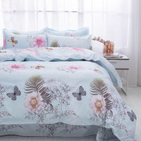 HKM-011155 Four-Piece Duvet Cover Set with Modal Fiber - Includes Quilt Cover and Pillowcases in Various Patterns