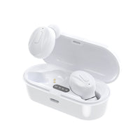 HKM-011219 Wireless In-ear Bluetooth Headphones with LED Digital Display - Modern Design, Available in Black and White