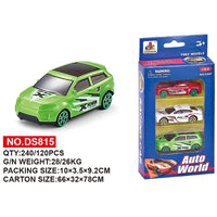 HKM-011411 1:64 Scale Alloy Sliding Model Car Educational Die Cast Racing Vehicle Toy for Kids