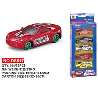 HKM-011411 1:64 Scale Alloy Sliding Model Car Educational Die Cast Racing Vehicle Toy for Kids