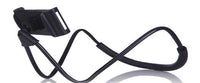 HKM-011411 Adjustable Neck-Hanging Mobile Phone and Tablet Holder, Compatible with iPhone Models, Black