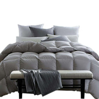 HKM-011475 All-Cotton Goose Down Velvet Quilt with 90% Down Filling and Anti-Feather Fabric