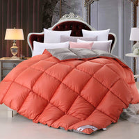 HKM-011475 All-Cotton Goose Down Velvet Quilt with 90% Down Filling and Anti-Feather Fabric