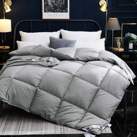 HKM-011475 All-Cotton Goose Down Velvet Quilt with 90% Down Filling and Anti-Feather Fabric