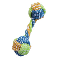 HKM-011603 Colorful Hand-Woven Cotton Rope Dog Bite Toy Combo Set