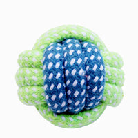 HKM-011603 Colorful Hand-Woven Cotton Rope Dog Bite Toy Combo Set