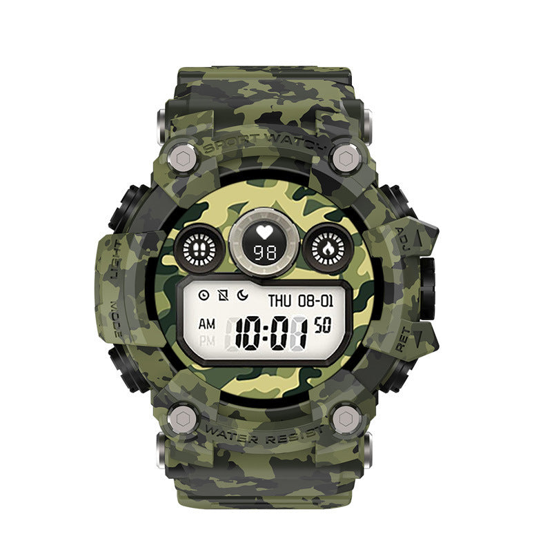 HKM-011667 T6 Tactical Waterproof Smart Watch with 1.3-Inch Display and Multi-Function Features