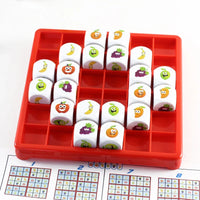 HKM-011731 Intelligent Fruits Sudoku Educational Board Game for Parent-Child Interaction, Ages 3+