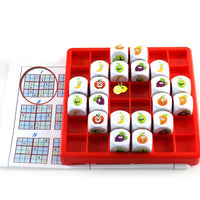 HKM-011731 Intelligent Fruits Sudoku Educational Board Game for Parent-Child Interaction, Ages 3+